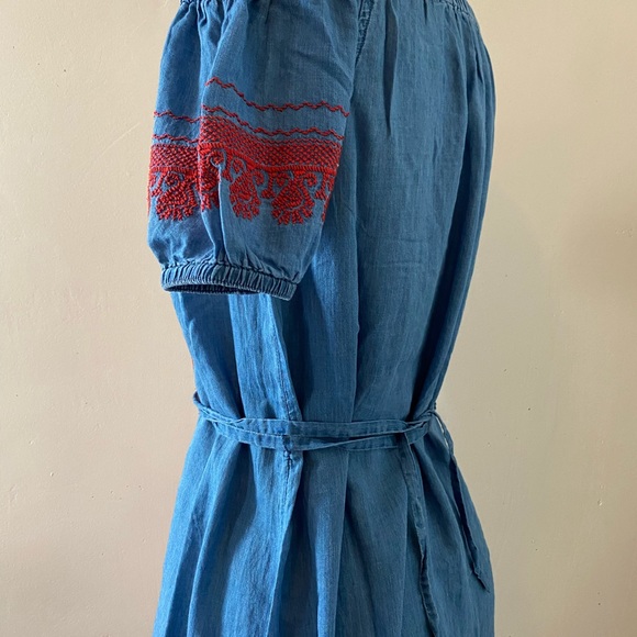 ** SOLD ** Madewell Chambray Midi Dress, XXS - Picture 3 of 4